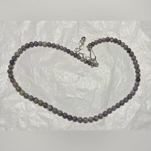 Purple opal necklace
